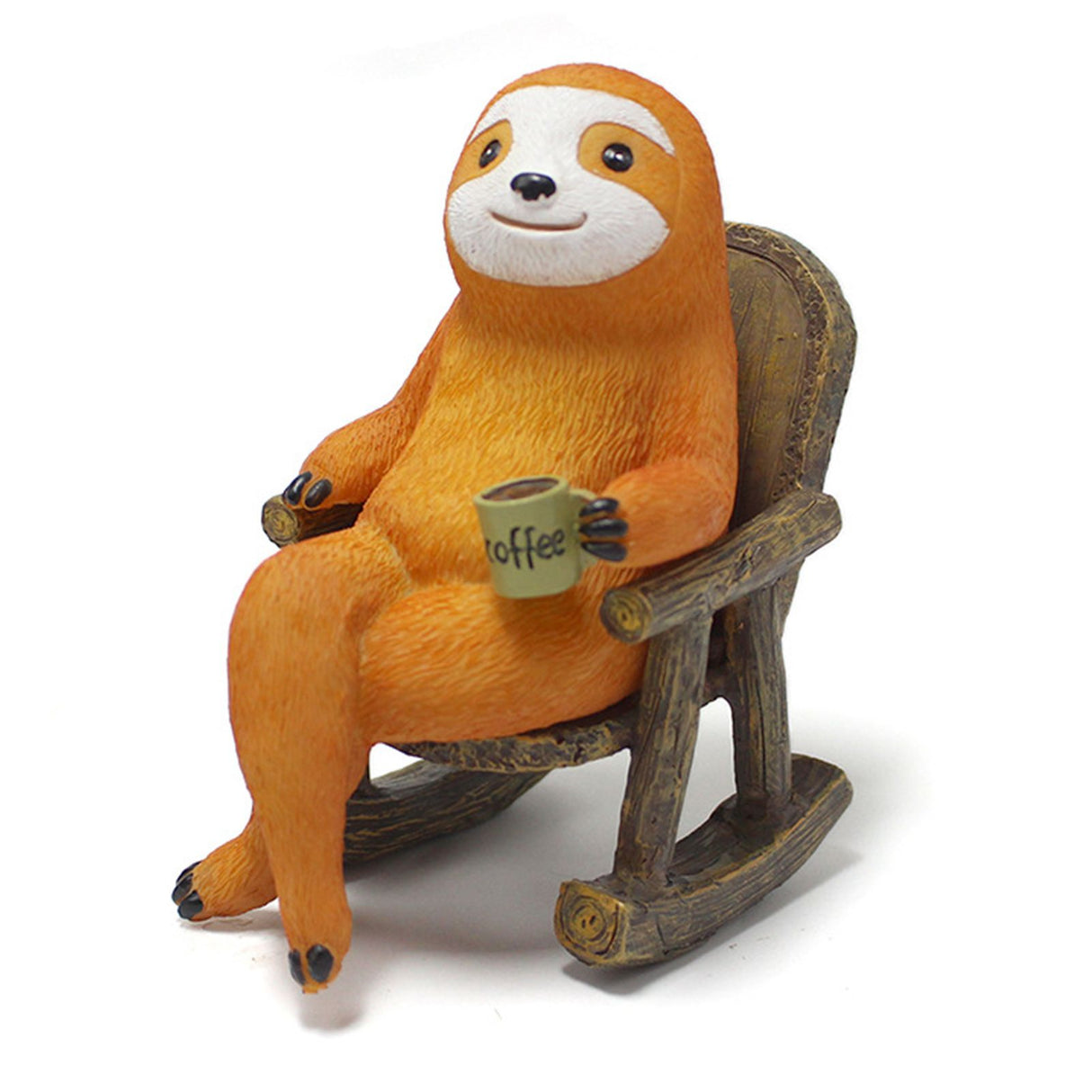 Sloth Statue Lifelike Vivid Exquisite Resin Sloth Figure Ornament Decoration for Courtyard Garden Yard