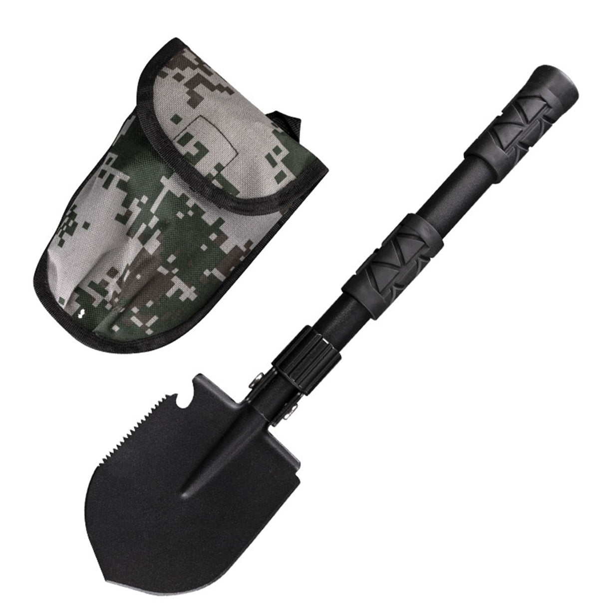 Folding Camping Shovel Alloy Steel Firefighting Shovel Entrenching Trowel Tool For Outdoor