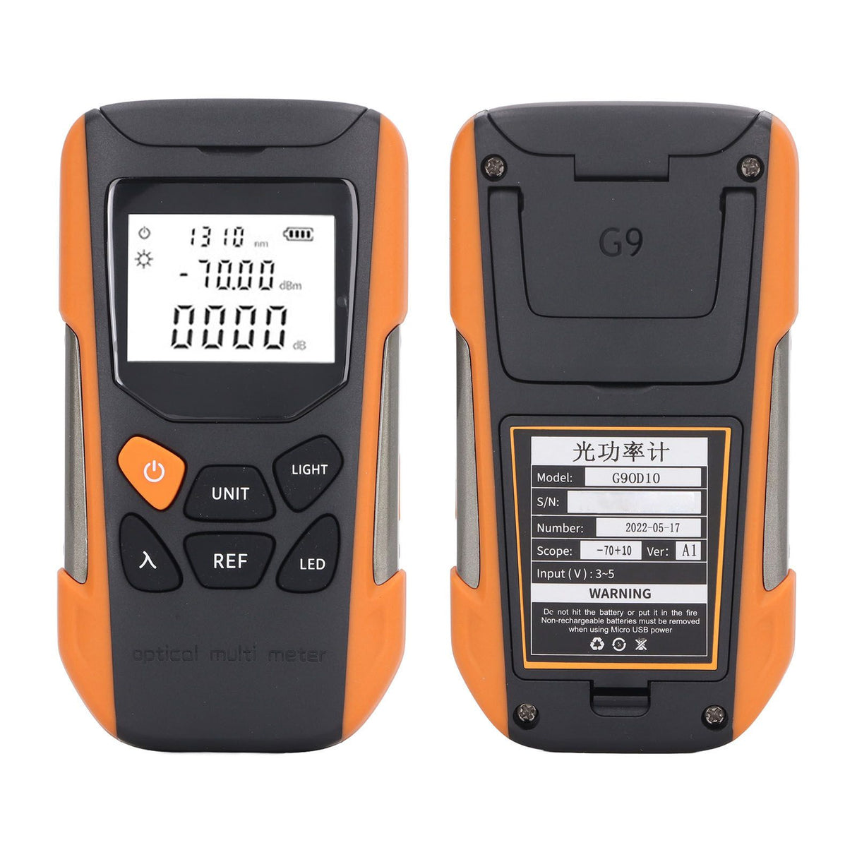 Fiber Optic Cable Tester Portable Optical Fiber Power Meter 30 Km Optical Attenuation Tester Power Meter