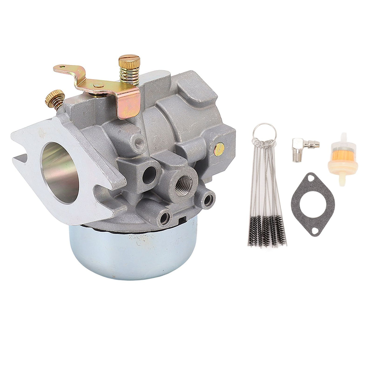 Carburetor with Gasket Steel Brush Kit for Kohler Magnum M18 M20 MV18 MV20 KT17 KT19 Lawnmower 5205309 5205318 5205328
