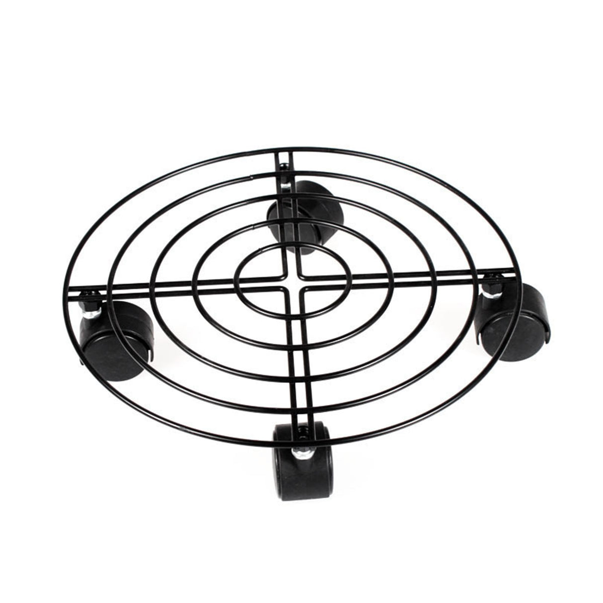 Flower Pot Roller Stand 50kg Load Capacity Rust Prevention Iron Easy to Move Plant Caddy with Wheels for Wine Barrels