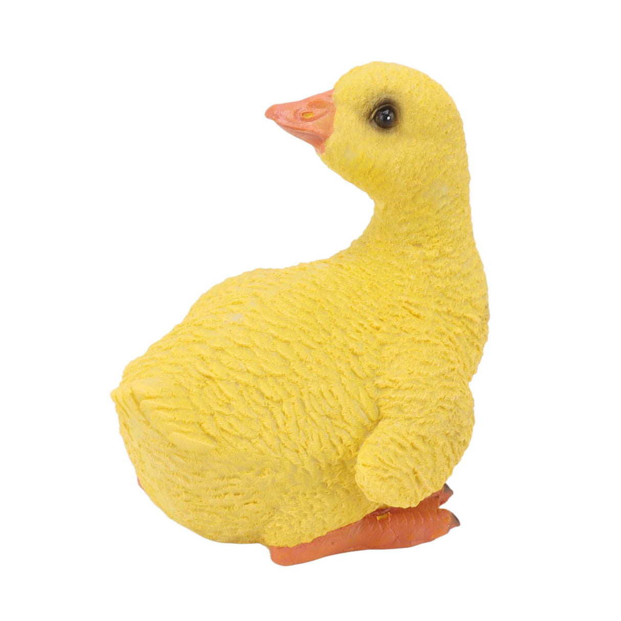 Duck Ornament Resin Weather Resistant Cute Vivid Expression Duck Statues Sculpture for Garden Yard Pond Yellow