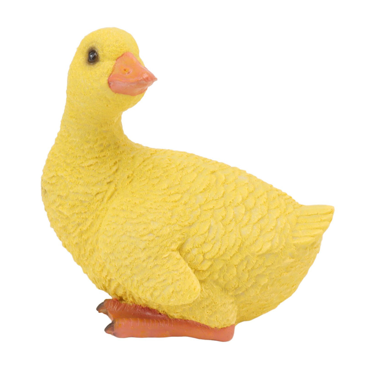 Duck Ornament Resin Weather Resistant Cute Vivid Expression Duck Statues Sculpture for Garden Yard Pond Yellow