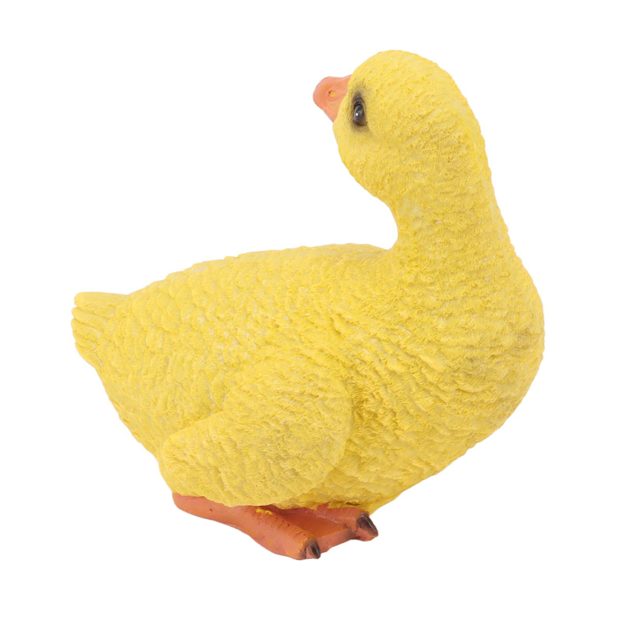 Duck Ornament Resin Weather Resistant Cute Vivid Expression Duck Statues Sculpture for Garden Yard Pond Yellow
