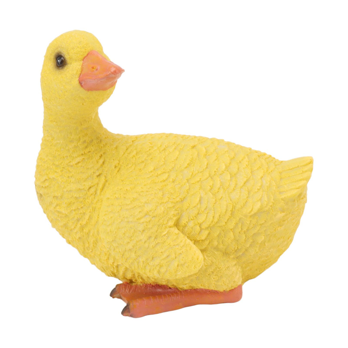 Duck Ornament Resin Weather Resistant Cute Vivid Expression Duck Statues Sculpture for Garden Yard Pond Yellow