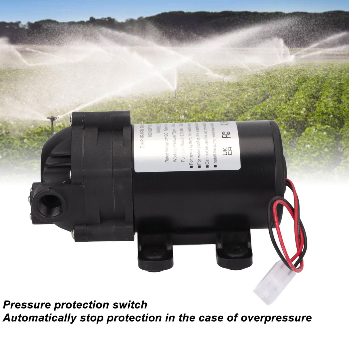 Self Priming Pump Water Booster Diaphragm Pressure G3/8 Female Thread Kitchen Bath Fixtures