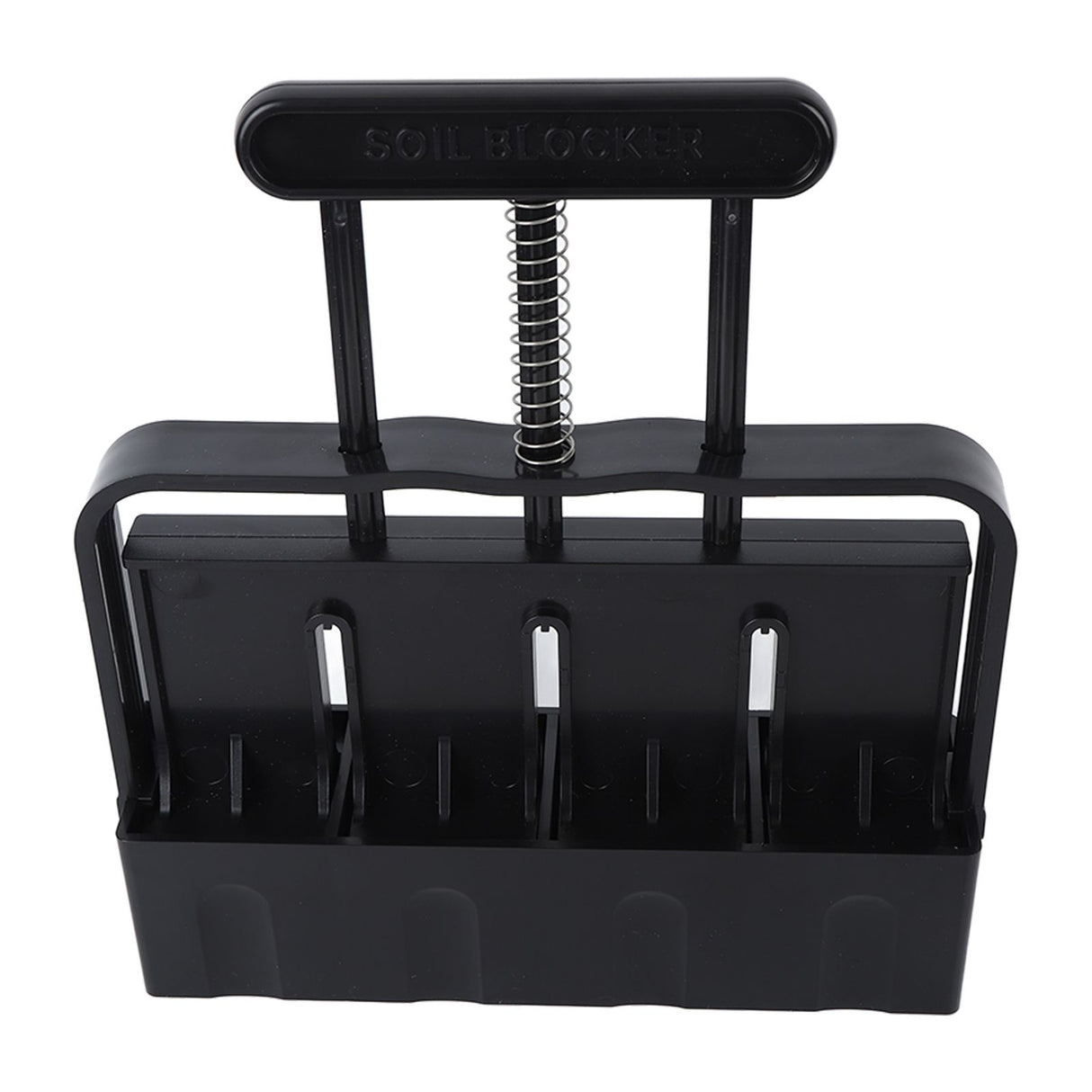 Soil Block Maker with Comfortable Handel ABS 4 Cell Soil Blocking Tool for Seed Starting Germination