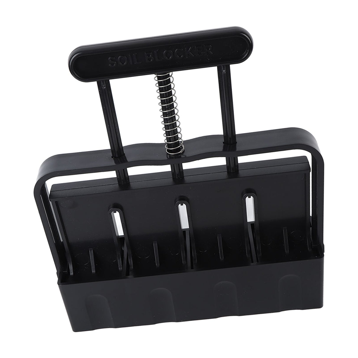 Soil Block Maker with Comfortable Handel ABS 4 Cell Soil Blocking Tool for Seed Starting Germination
