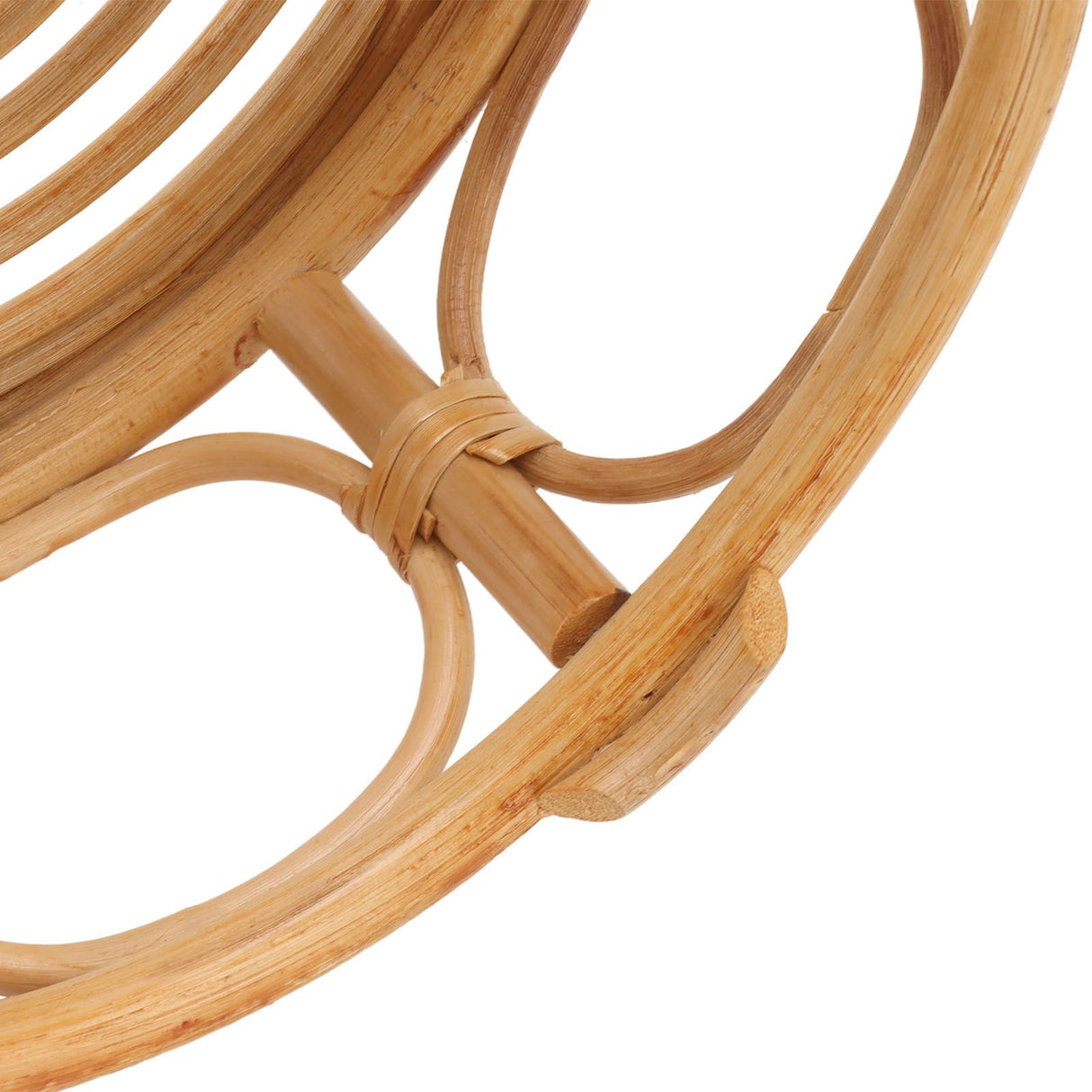 Rattan Indoor Plant Stand Round Shape Natural Plant Rack Handmade Rattan Planter Stand for Home Garden Yard Large