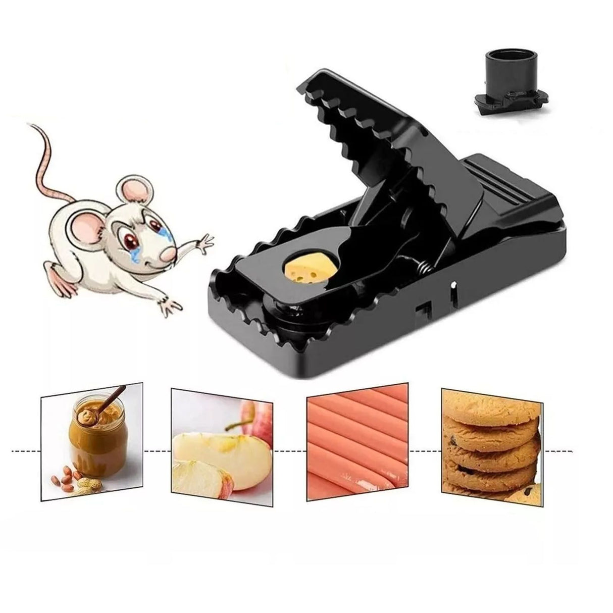 8PCS Mice Traps Small Mice Trap Indoor Quick Effective Sanitary Safe Mousetrap Catcher