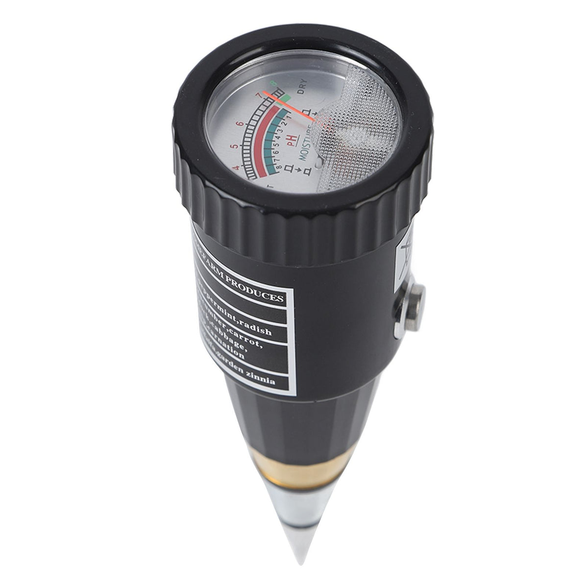 2 In 1 Soil Tester Cone Soil Moisture PH Meter Moisture Test Meter PH Detector Instrument for Outdoor Plants