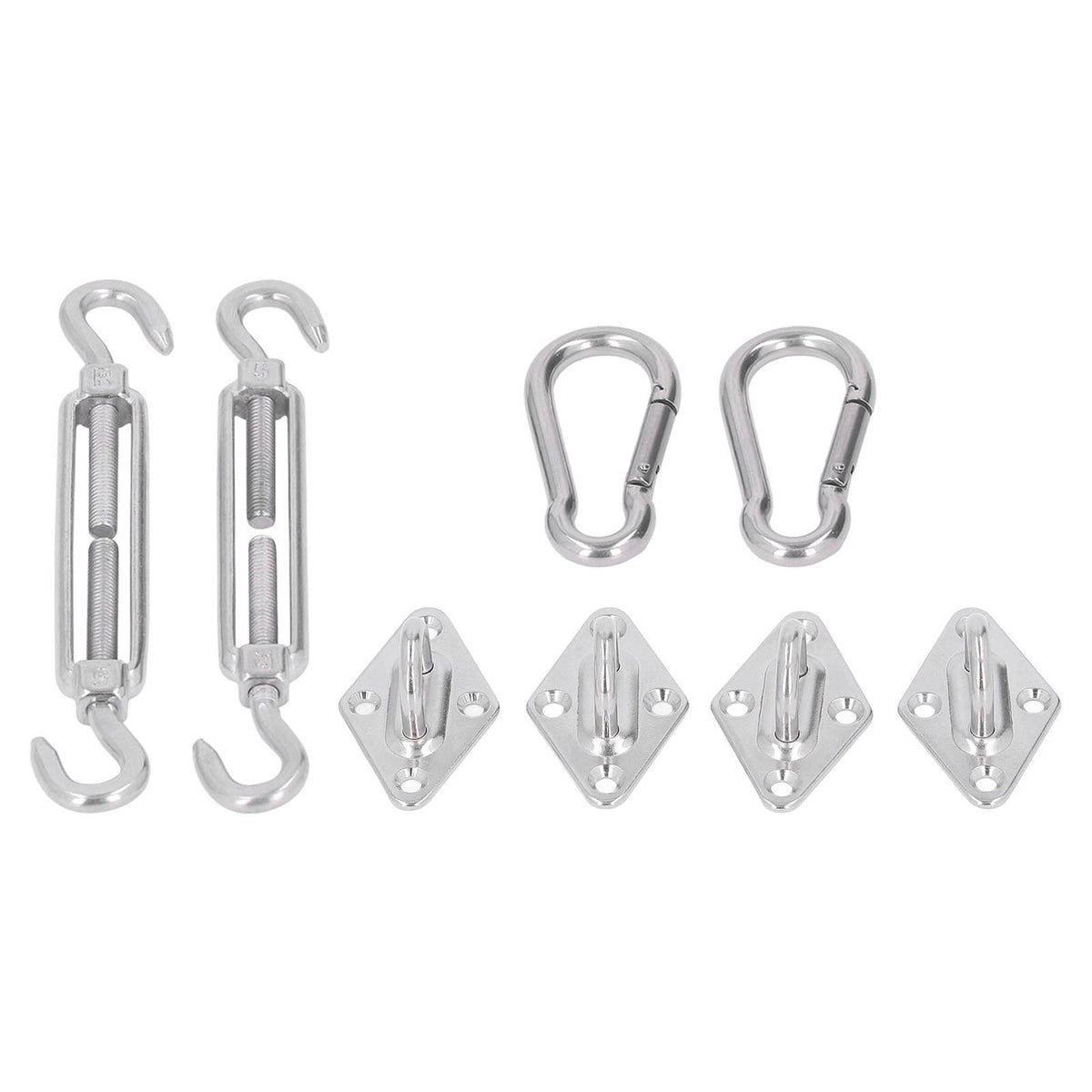 Sun Shade Sail Hardware Kit Canopy Installation Buckle Set for Rectangle and Square Awning 5mm