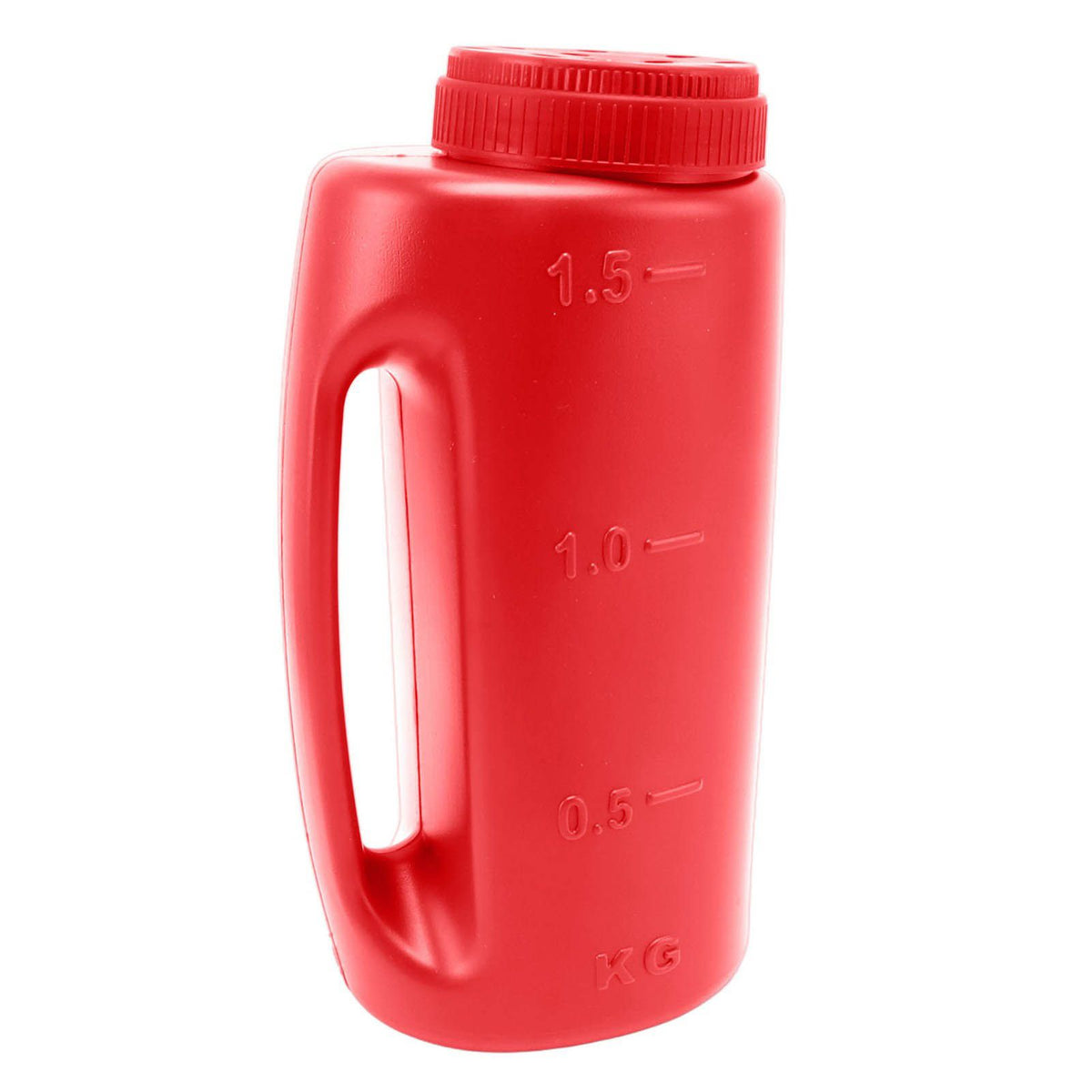 Handheld Fertilizer Spreader Hand Held Grass Seed Spreader Crop Spreading Salt Sowing Pot Red