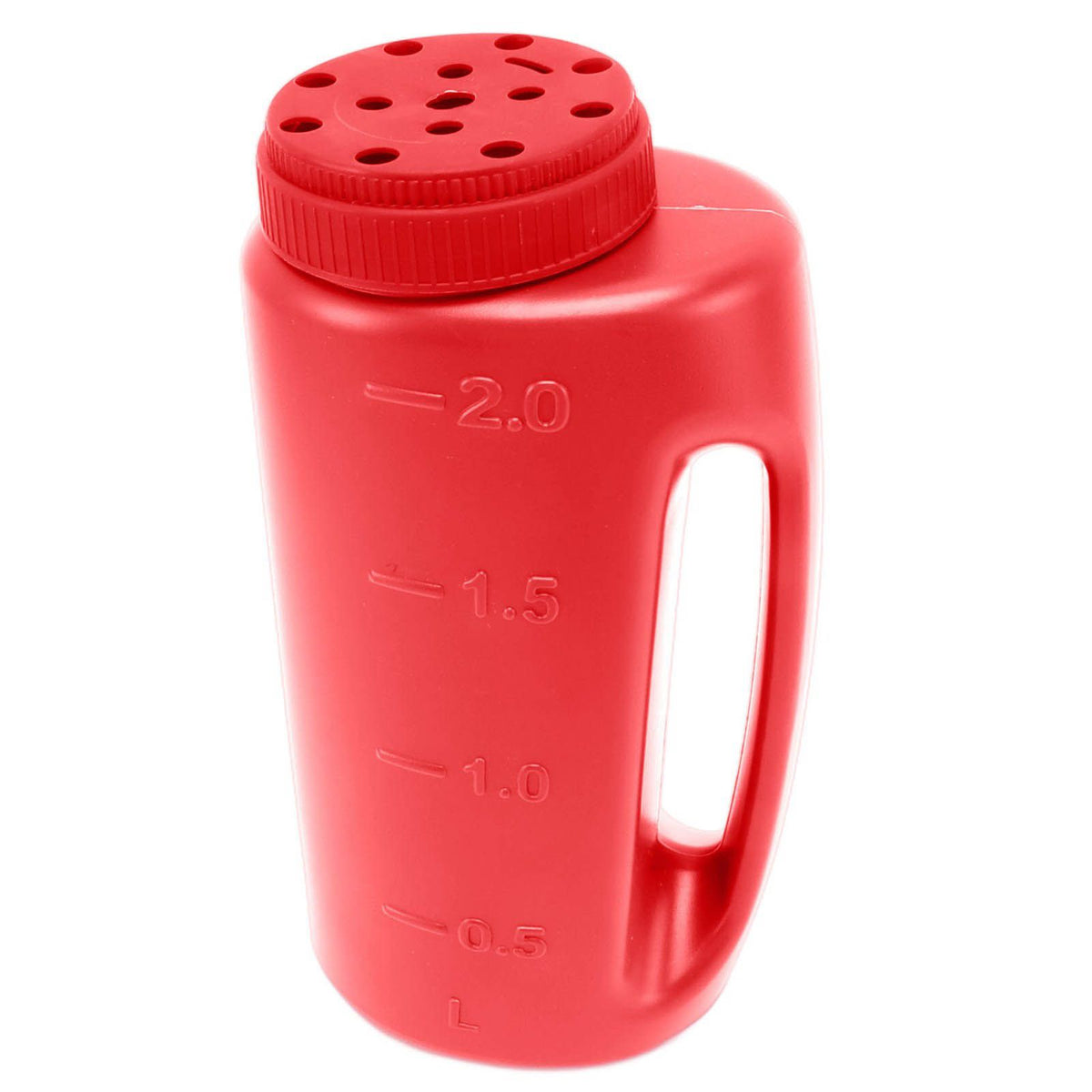 Handheld Fertilizer Spreader Hand Held Grass Seed Spreader Crop Spreading Salt Sowing Pot Red