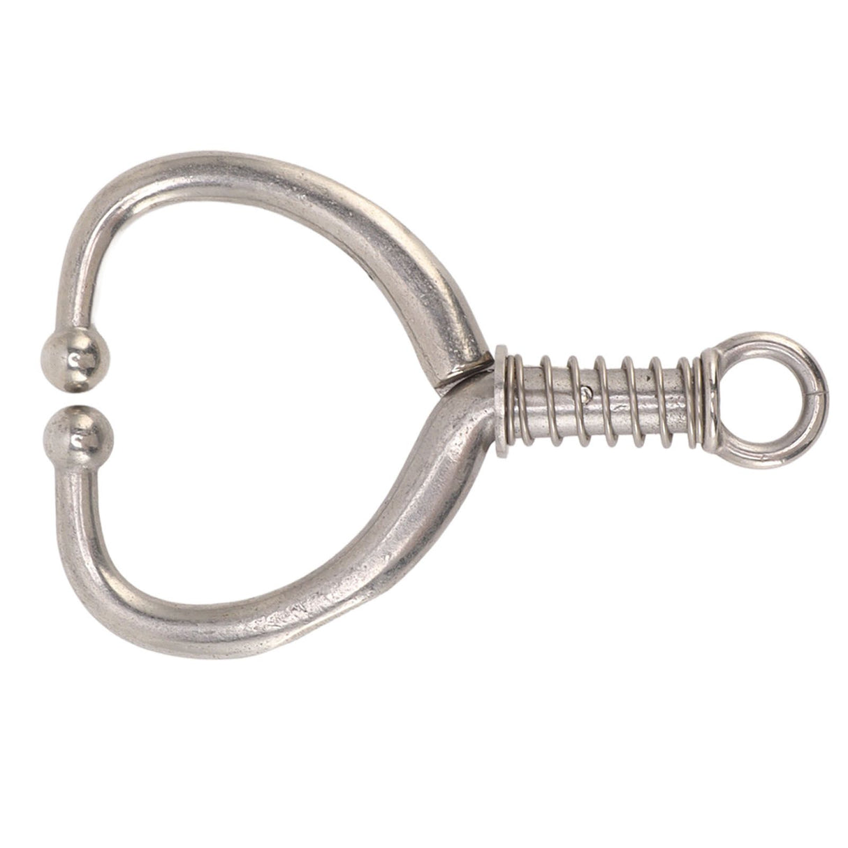 Cattle Nose Ring Durable Stainless Steel Cattle Ring Spherical Cattle Ring Clamp Traction for Home Farm HL Q4E
