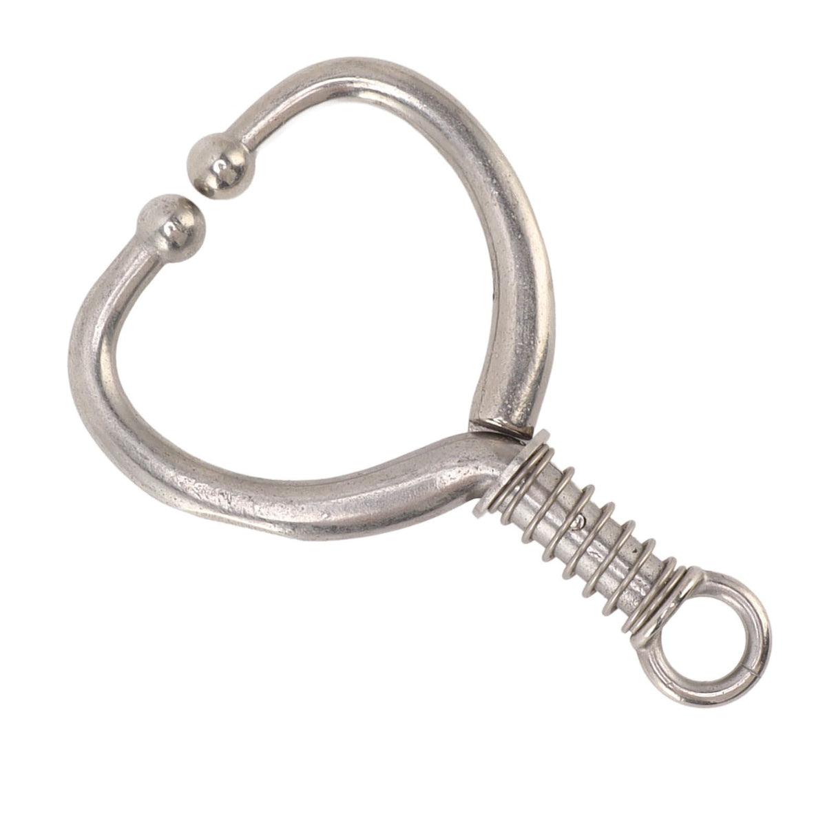 Cattle Nose Ring Durable Stainless Steel Cattle Ring Spherical Cattle Ring Clamp Traction for Home Farm HL Q4E