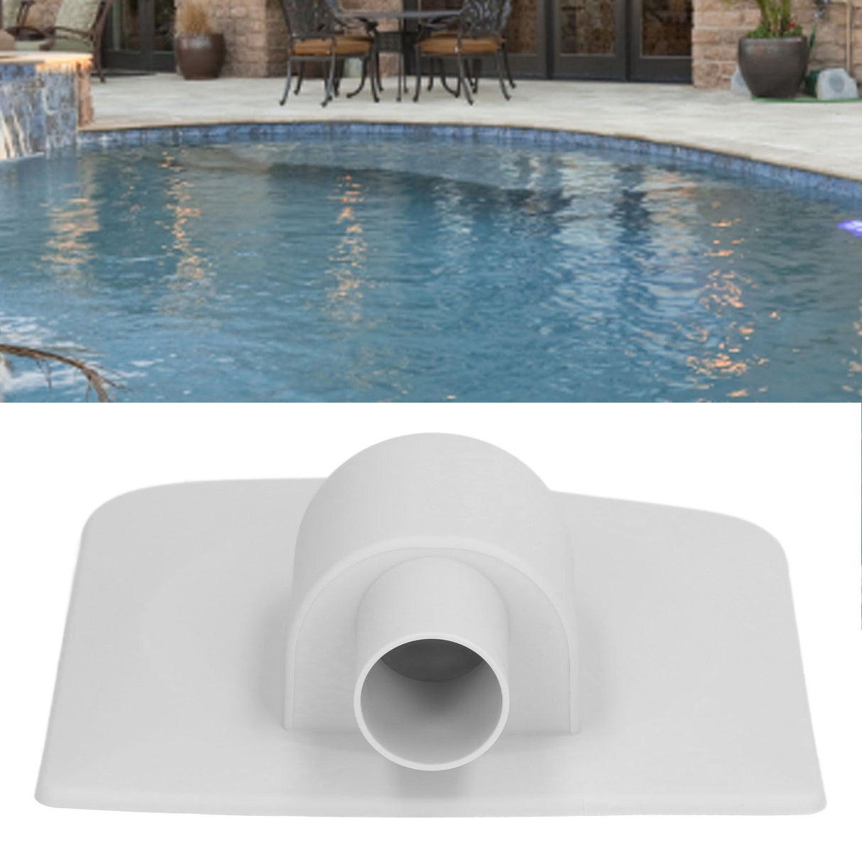 Vacuum Plate Adapter PP Efficient Compact Swimming Pool Cleaning Fittings Connector for Summer Waves