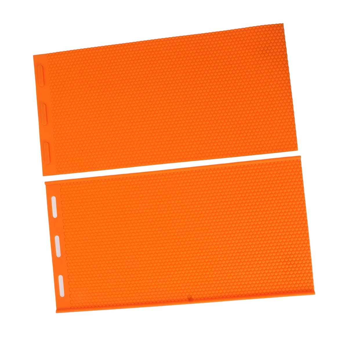 2 Sheets 5.4mm Silicone Beeswax Mold Beeswax Foundation Press Embosser Honeycomb Sheets Mold Bee Keeping Supplies Orange