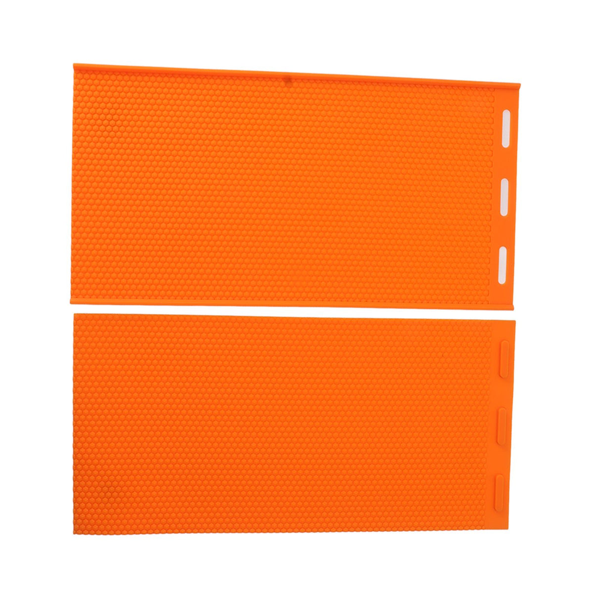 2 Sheets 5.4mm Silicone Beeswax Mold Beeswax Foundation Press Embosser Honeycomb Sheets Mold Bee Keeping Supplies Orange