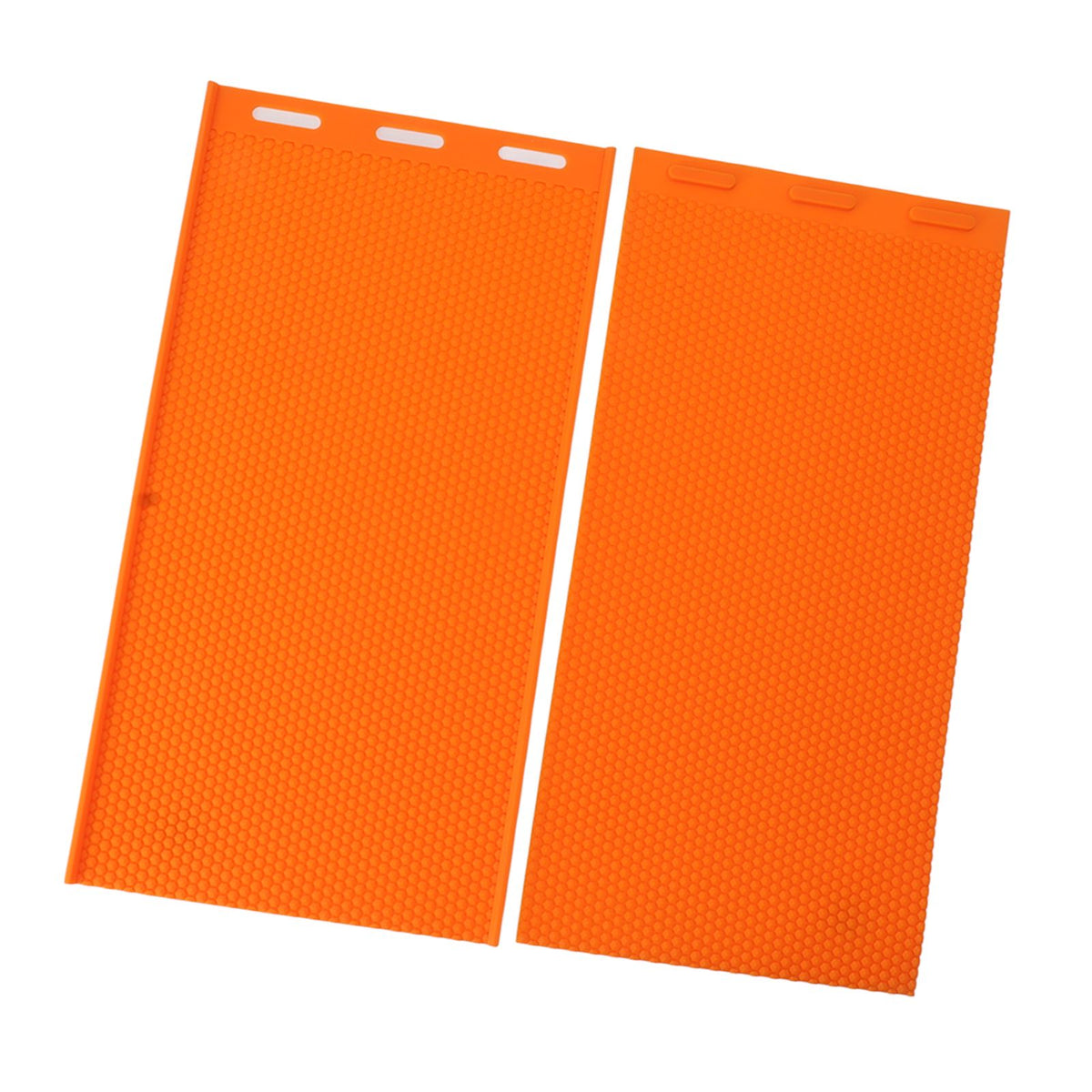 2 Sheets 5.4mm Silicone Beeswax Mold Beeswax Foundation Press Embosser Honeycomb Sheets Mold Bee Keeping Supplies Orange