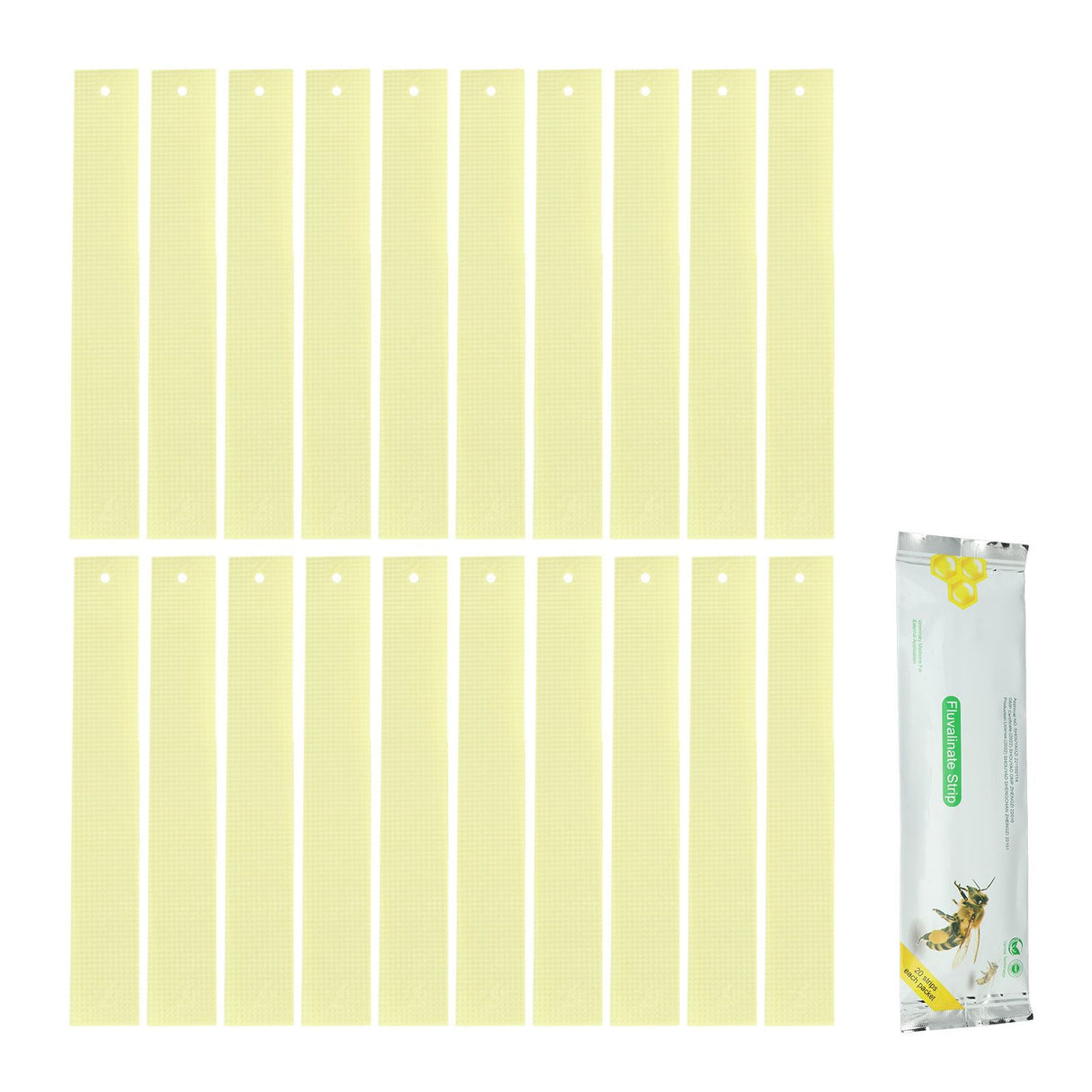 20Pcs Fluvalinate Strips Set Beekeeping Medicine Tools for Beehive Varroa Mite Removal