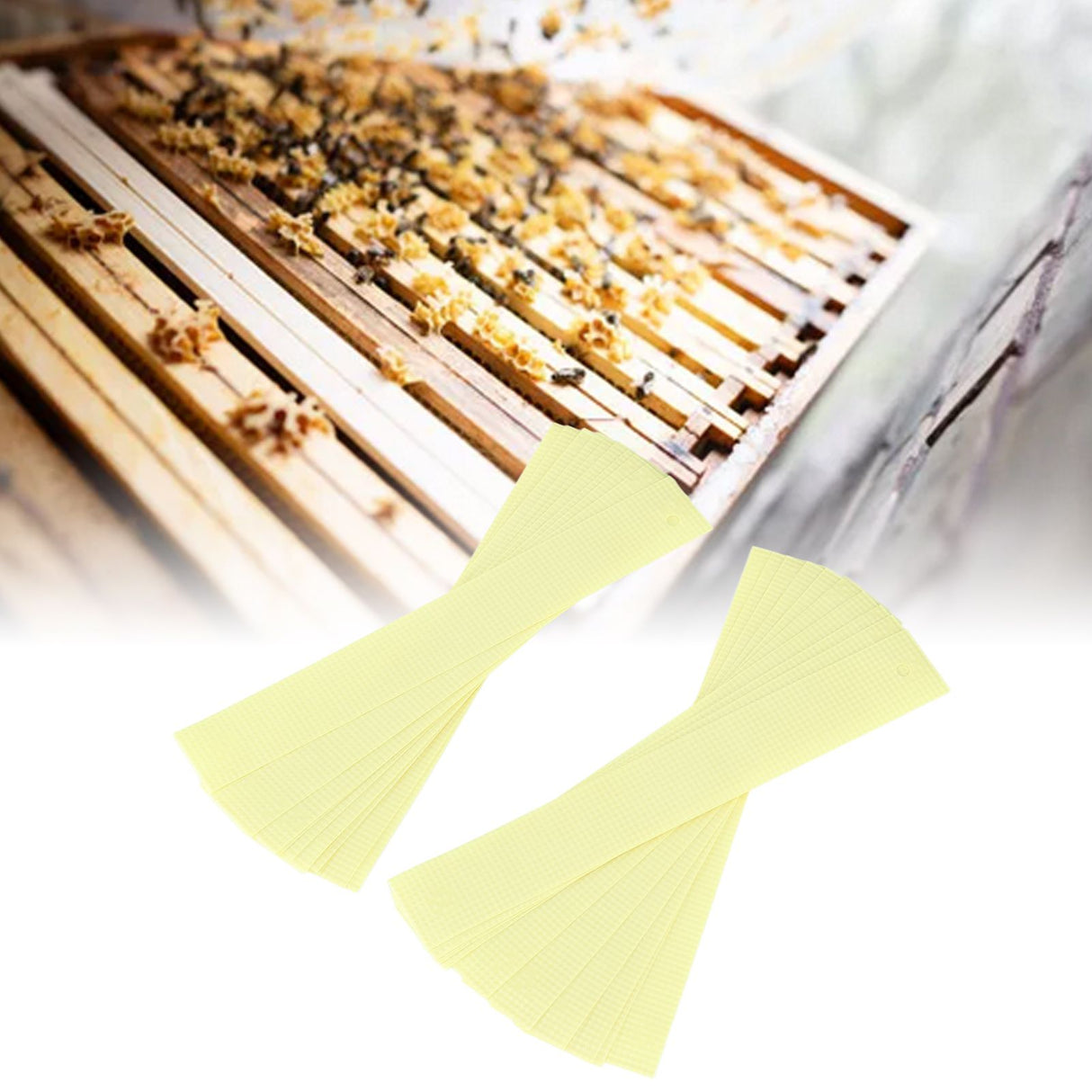 20Pcs Fluvalinate Strips Set Beekeeping Medicine Tools for Beehive Varroa Mite Removal