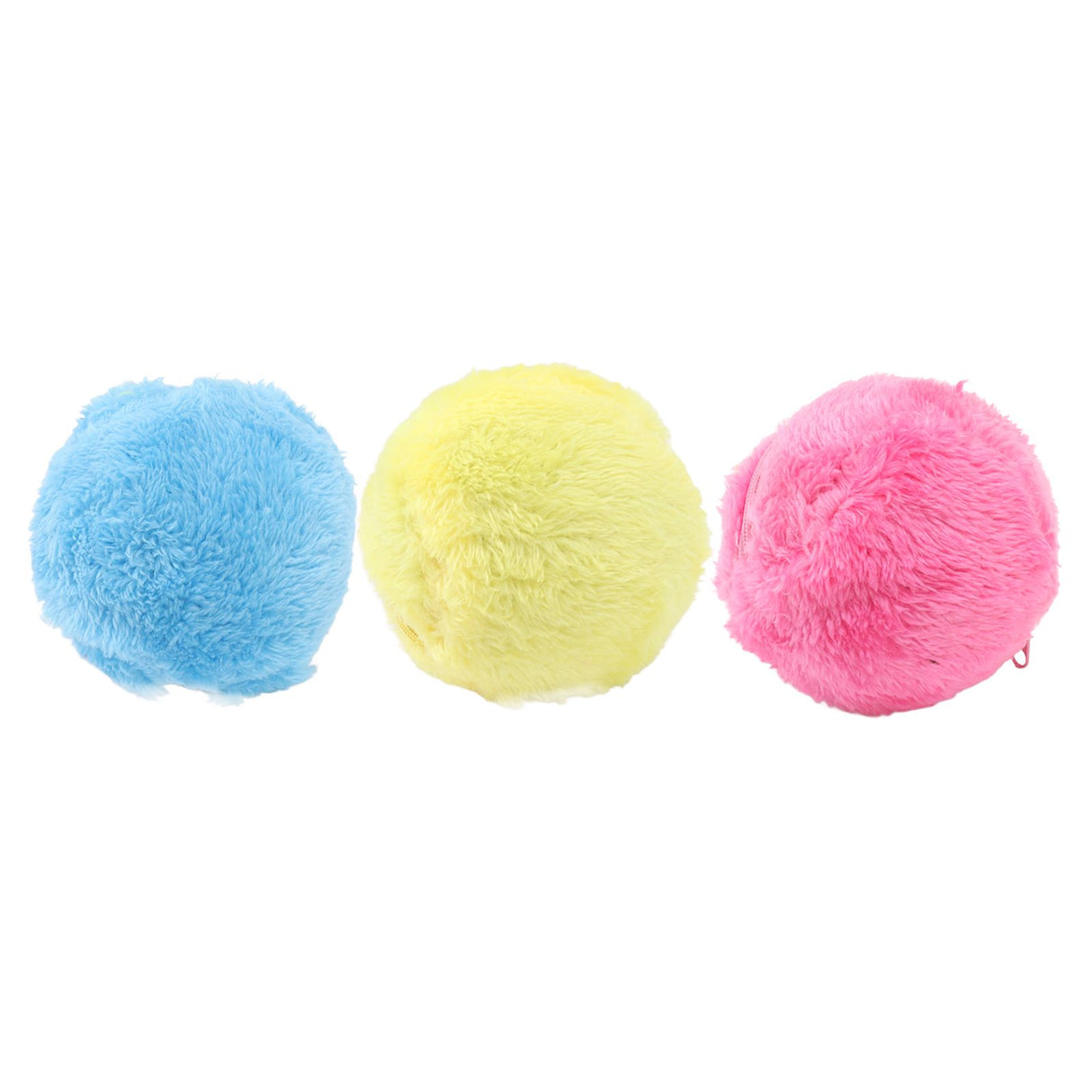 Automatic Rolling Ball Floor Cleaning Attract Attention Pet Interactive Roller Ball Toy with Plush Cover