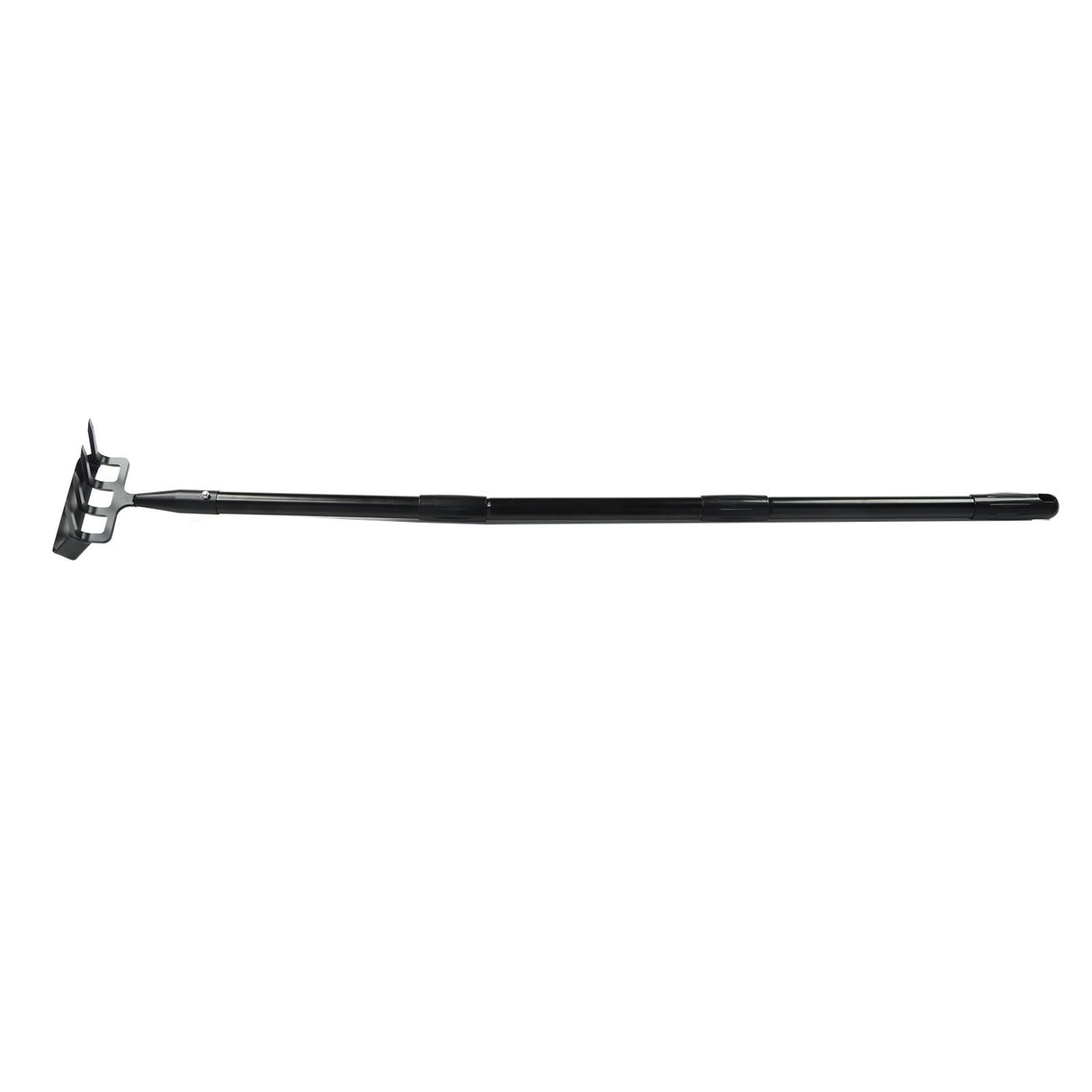 Weeding Rake Adjustable Length Stainless Steel Ergonomic Handle Hand Rake Garden Tool for Cultivating Loosening 3 Sections