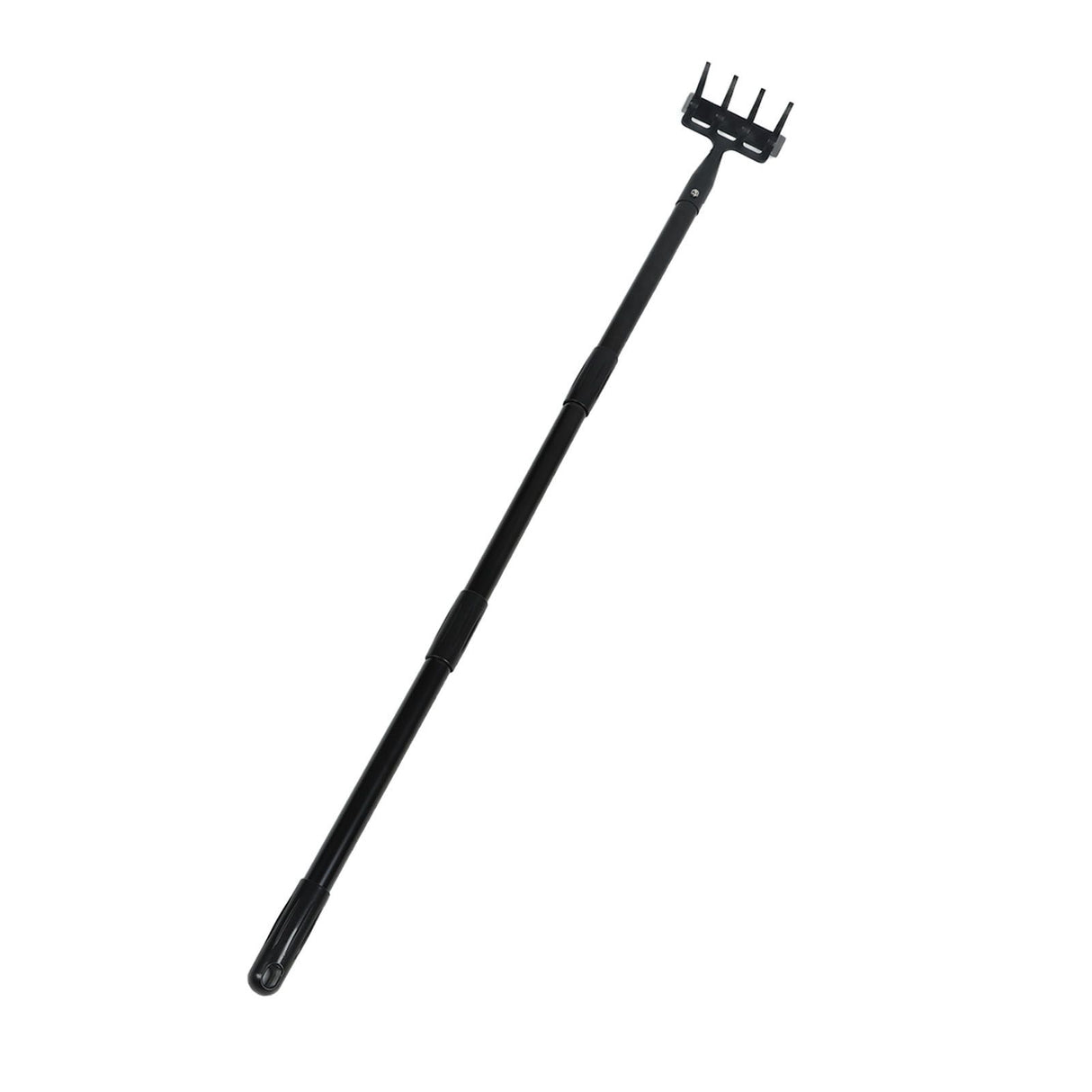Weeding Rake Adjustable Length Stainless Steel Ergonomic Handle Hand Rake Garden Tool for Cultivating Loosening 3 Sections