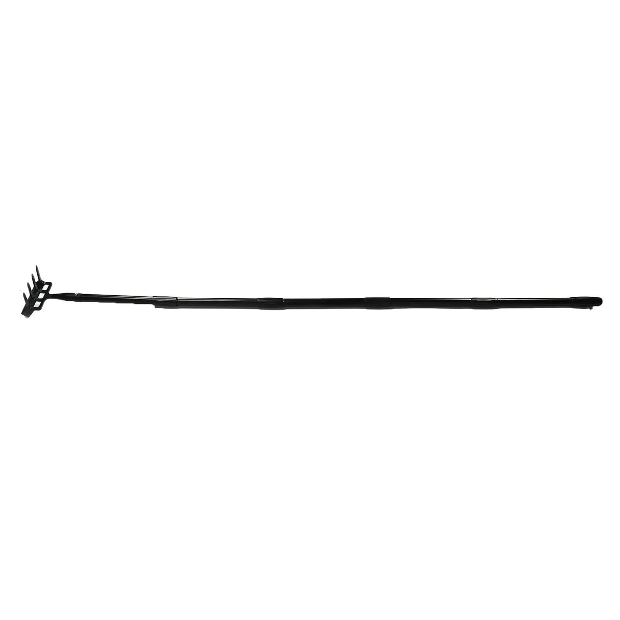 Weeding Rake Adjustable Length Stainless Steel Ergonomic Handle Hand Rake Garden Tool for Cultivating Loosening 5 Sections