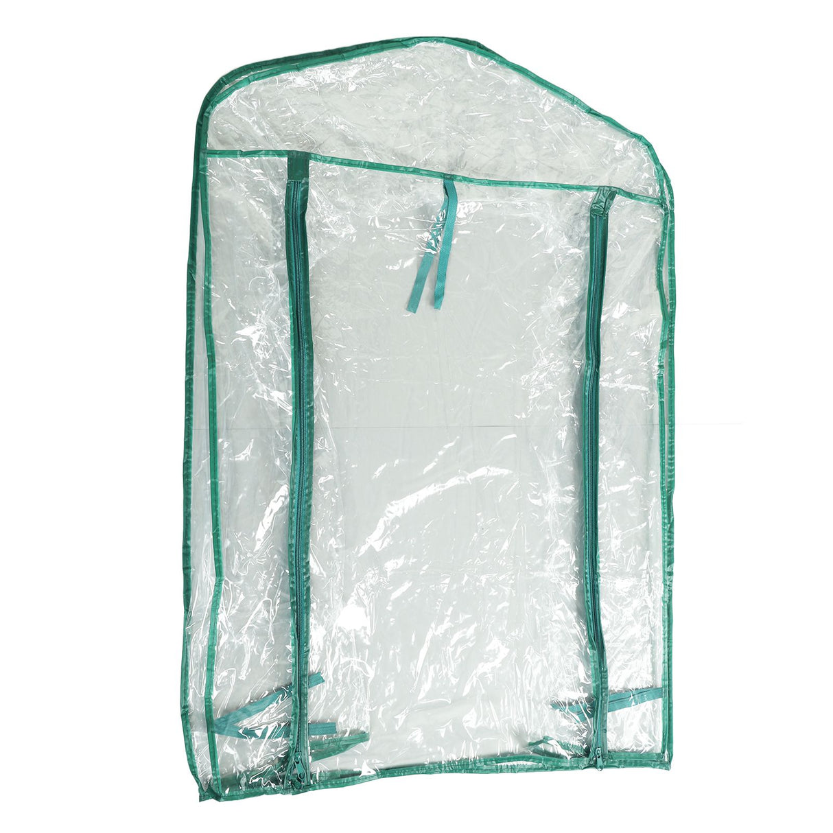 Greenhouse Replacement Cover Transparent PVC 69x49x92cm Mini Plant Cover for 2 Tier Shelves