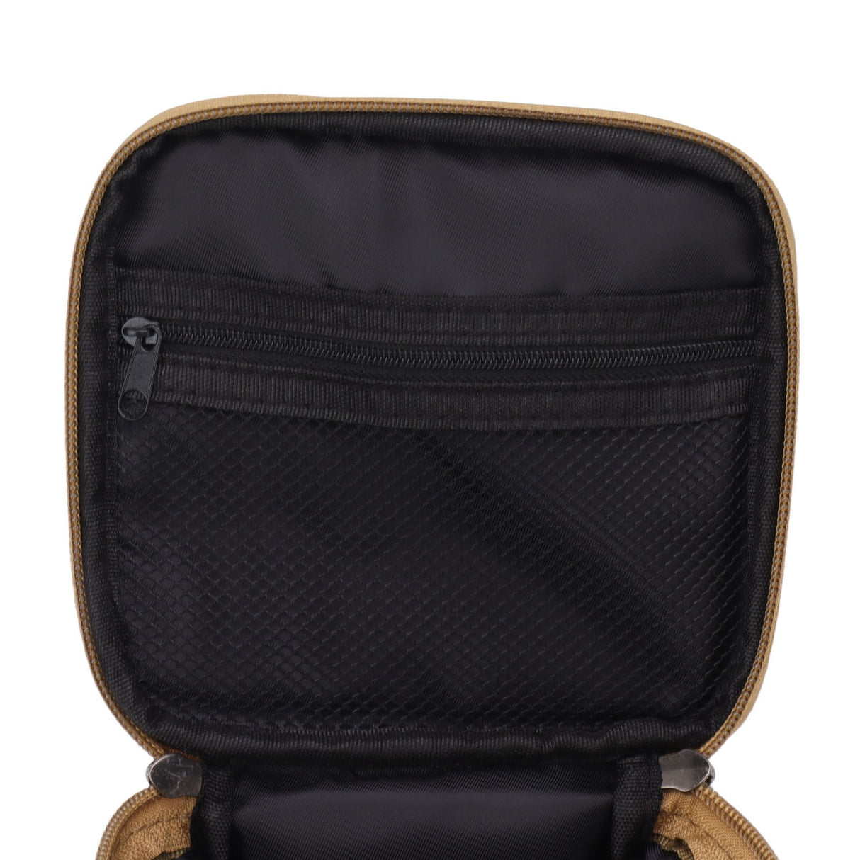 Spice Bottle Carry Bag Removable Inner Divider Oxford Cloth Portable Seasoning Jar Bag for BBQ Picnic Camping Khaki