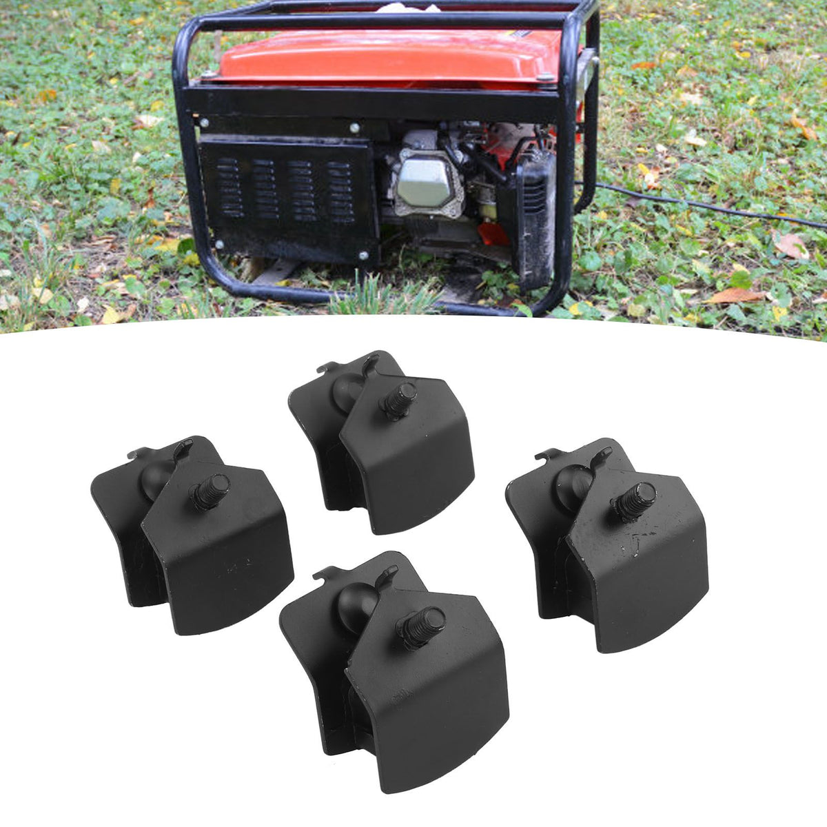 4PCS Generator Foot Pad Shock Absorbing 168F 170F 2KW‑3KW Cushion Pad for Diesel Generator Damping Foot Accessories