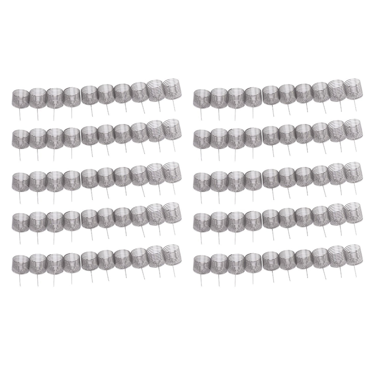 100PCS Fertilizer Mesh Basket Column Shape Stainless Steel Nutrition Box Tools for Garden Nursery Large