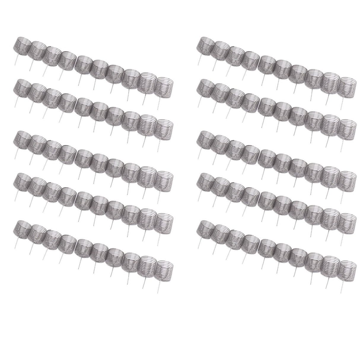 100PCS Fertilizer Mesh Basket Column Shape Stainless Steel Nutrition Box Tools for Garden Nursery Large