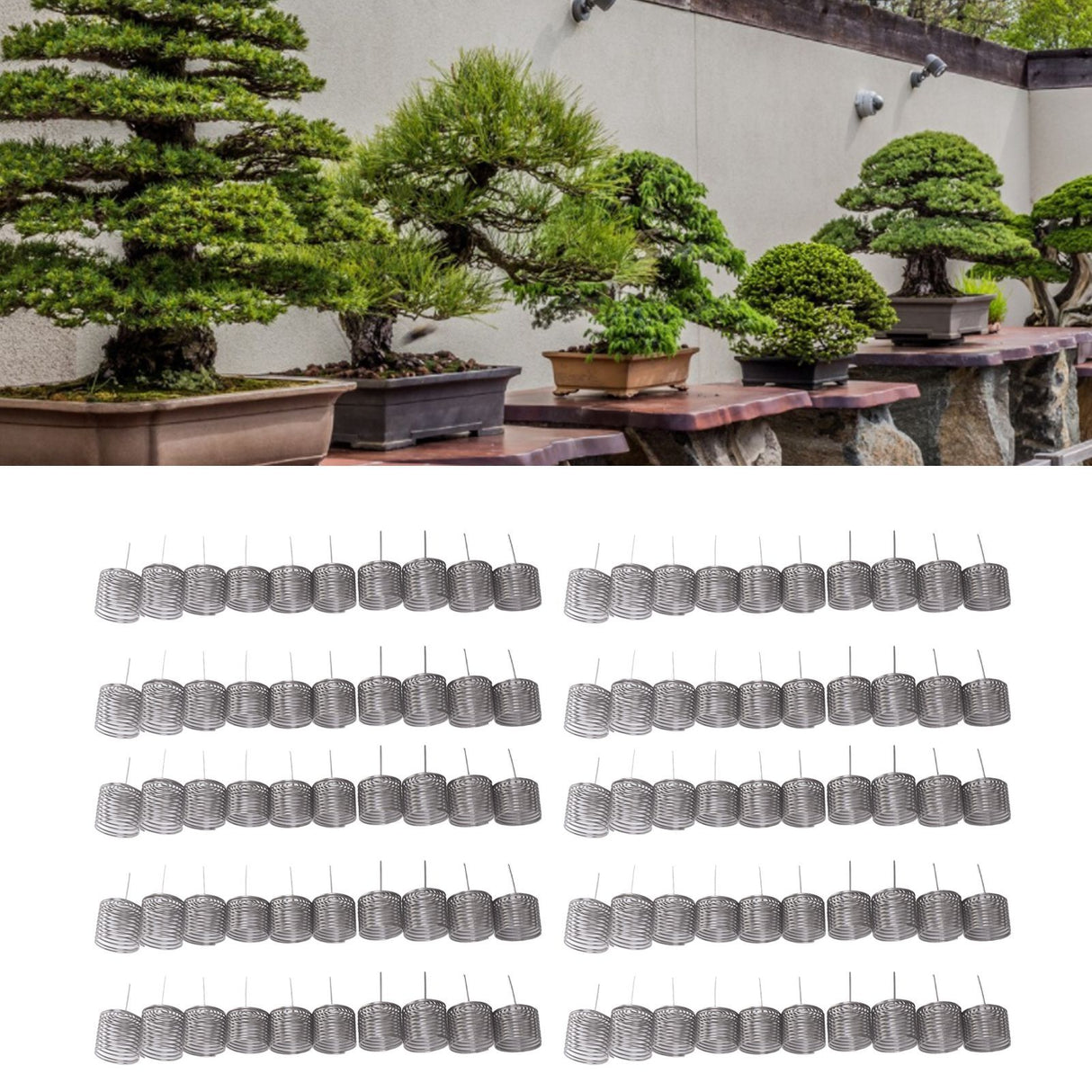 100PCS Fertilizer Mesh Basket Column Shape Stainless Steel Nutrition Box Tools for Garden Nursery Large
