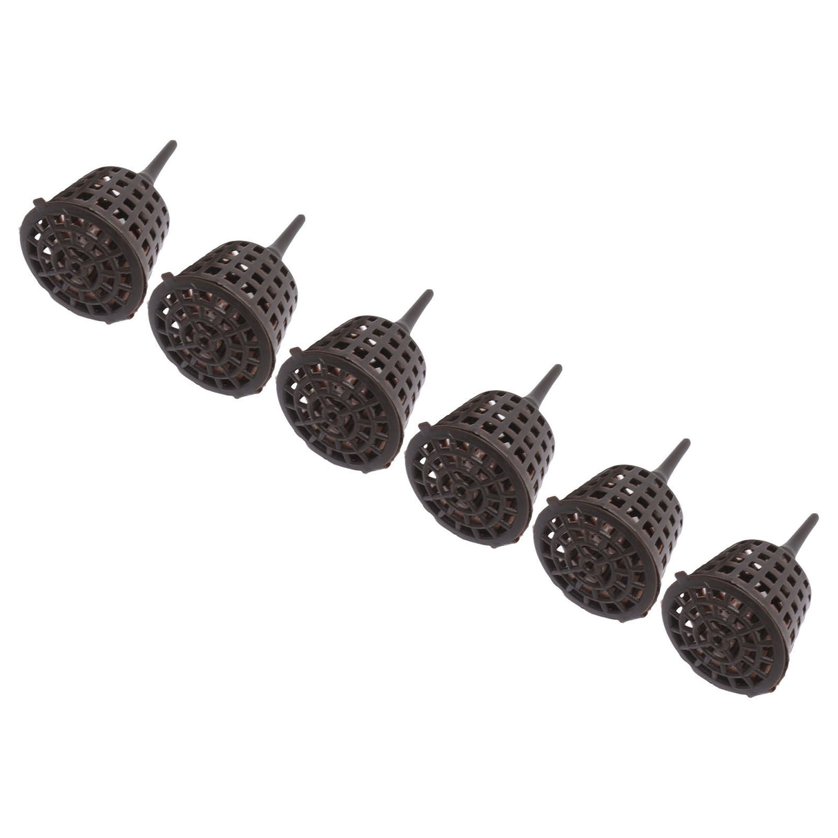 100PCS Plastic Fertilizer Mesh Basket with Lid Planting Fertilizer Net Pot for Succulent Orchid Bonsai Small Size with Lid