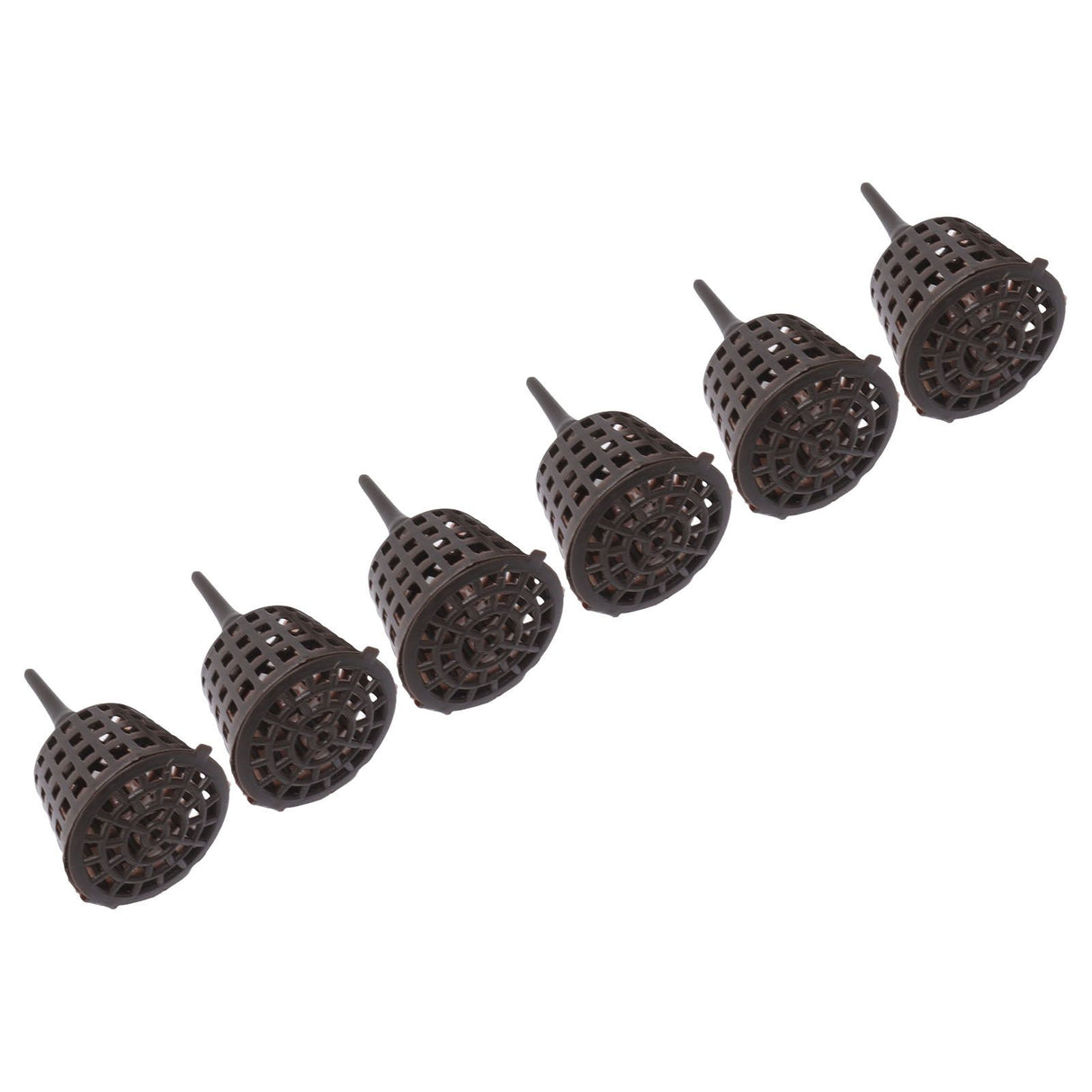 100PCS Plastic Fertilizer Mesh Basket with Lid Planting Fertilizer Net Pot for Succulent Orchid Bonsai Small Size with Lid