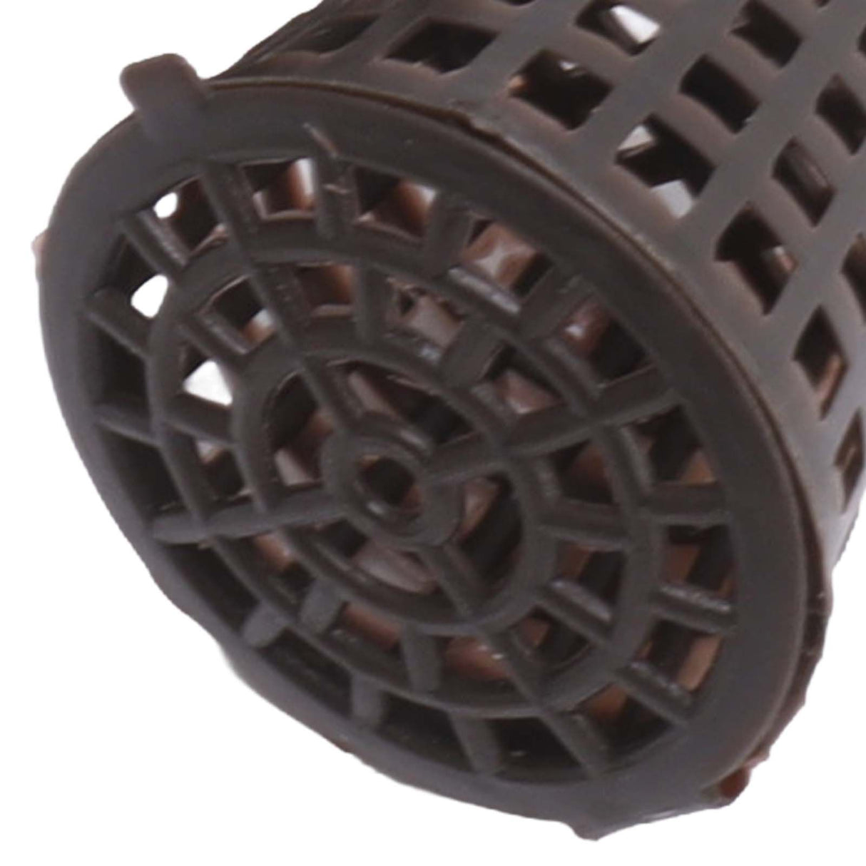 100PCS Plastic Fertilizer Mesh Basket with Lid Planting Fertilizer Net Pot for Succulent Orchid Bonsai Small Size with Lid