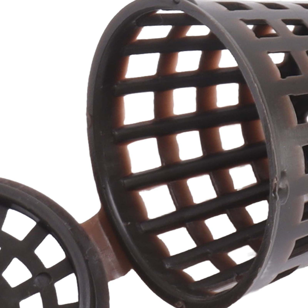 100PCS Plastic Fertilizer Mesh Basket with Lid Planting Fertilizer Net Pot for Succulent Orchid Bonsai Large Size with Lid