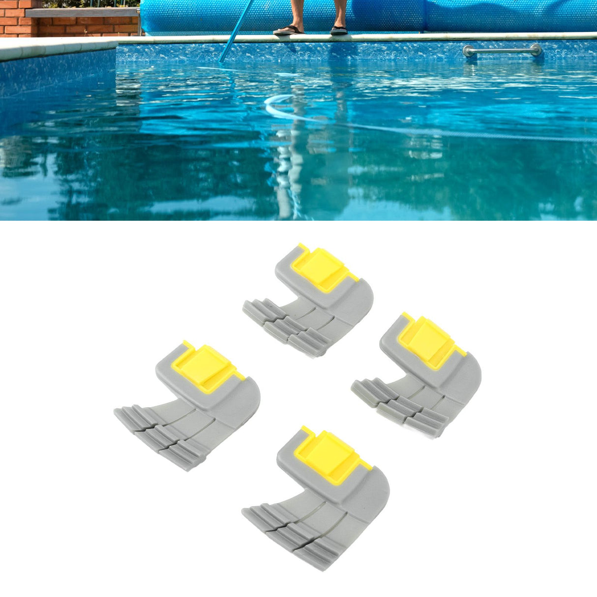 4pcs Cyclonic Scrubbing Brushes Plastic Rubber Cyclonic Brush Replacement Parts for Zodiac MX8 Mx6 Cleaner R0714400