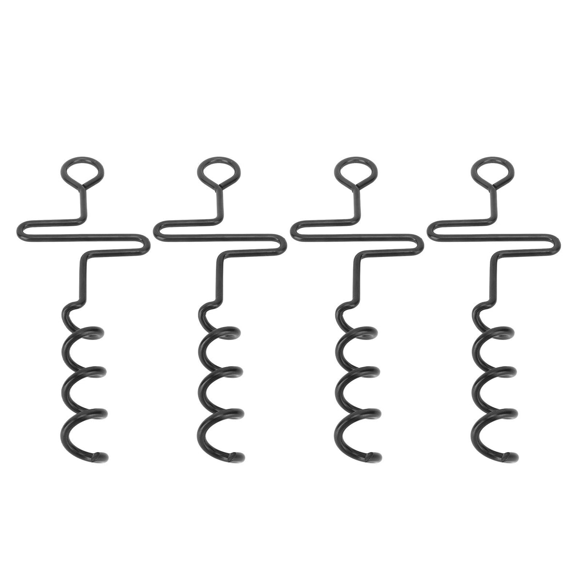 4PCS Spiral Tent Tacks Iron Stable Spiral Type Heavy Duty Spiral Tent Stake for Tent Trampolines Garden Fence