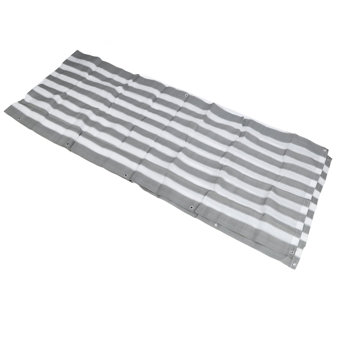 Balcony Privacy Screen Fence Cover HDPE UV Protection Privacy Screen Fence for Deck Patio Backyard Outdoor Pool Greyish White