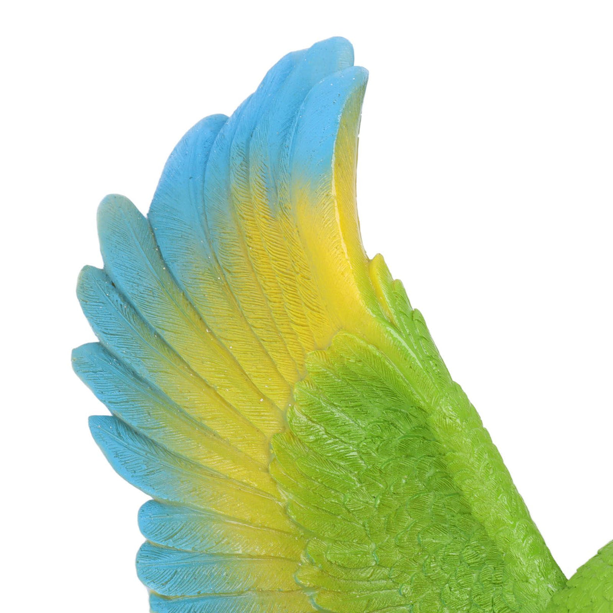 Parrot Wall Decoration Resin Vivid Flapping Hanging Parrot Statue Bird Ornament for Garden Patio Lawn Yard Green