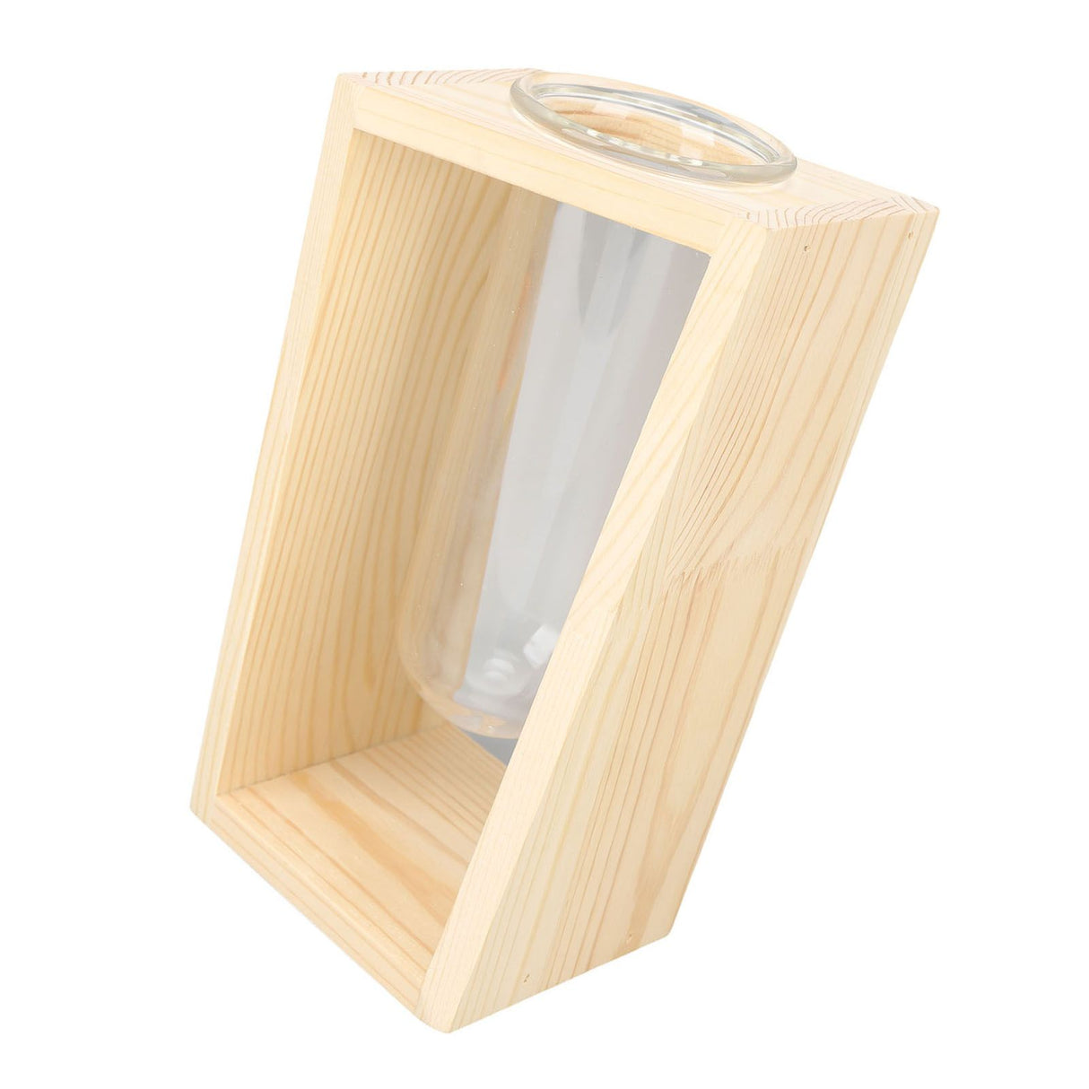 Glass Test Tube Plant Terrarium Multipurpose Innovative Hand Crafted Desktop Plant Terrarium for Hydroponic Plants Logs
