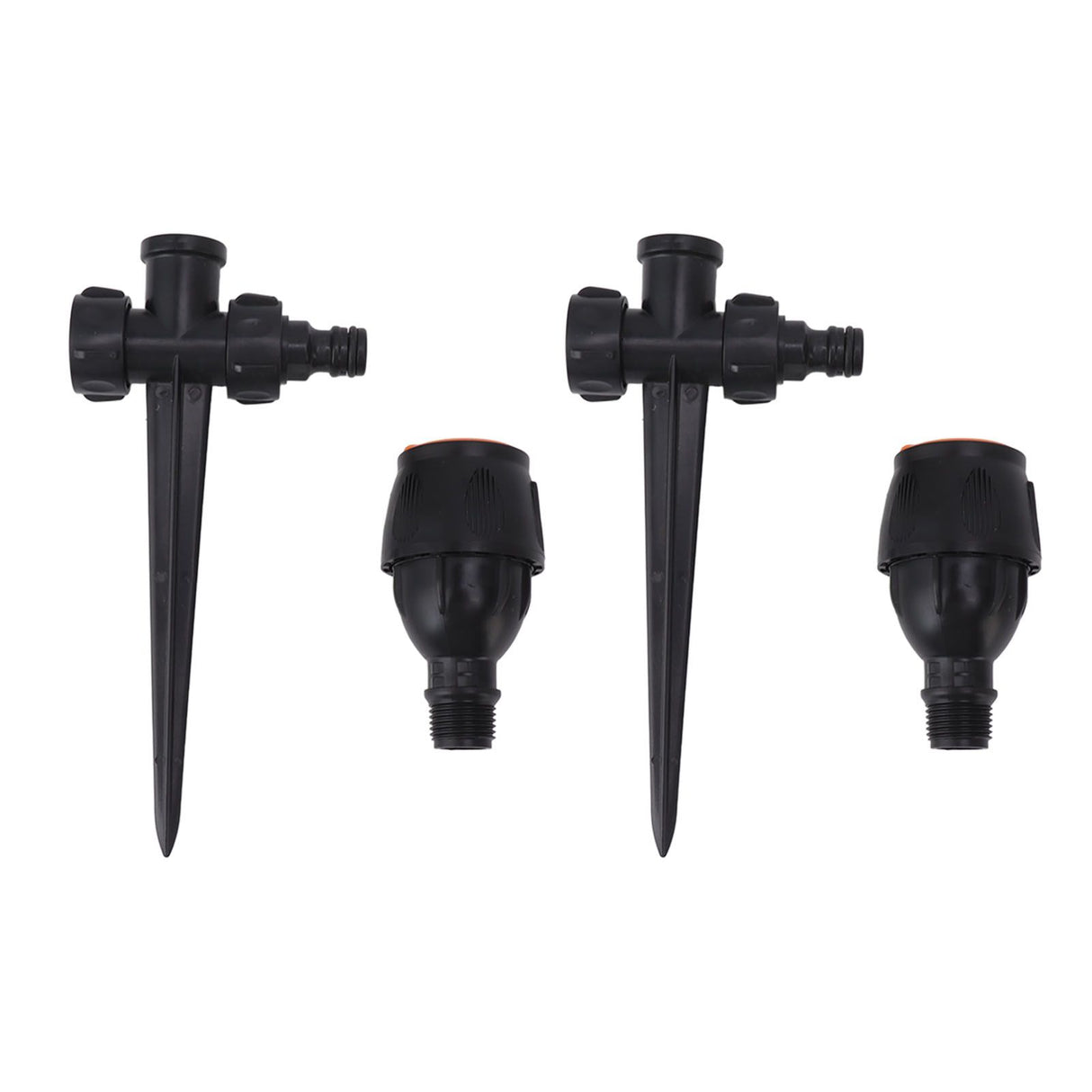 2pcs Garden Sprinklers Plastic 360 Degree Rotating Irrigation Sprinkler Large Area Coverage Sprinkler for Garden Yard Lawn