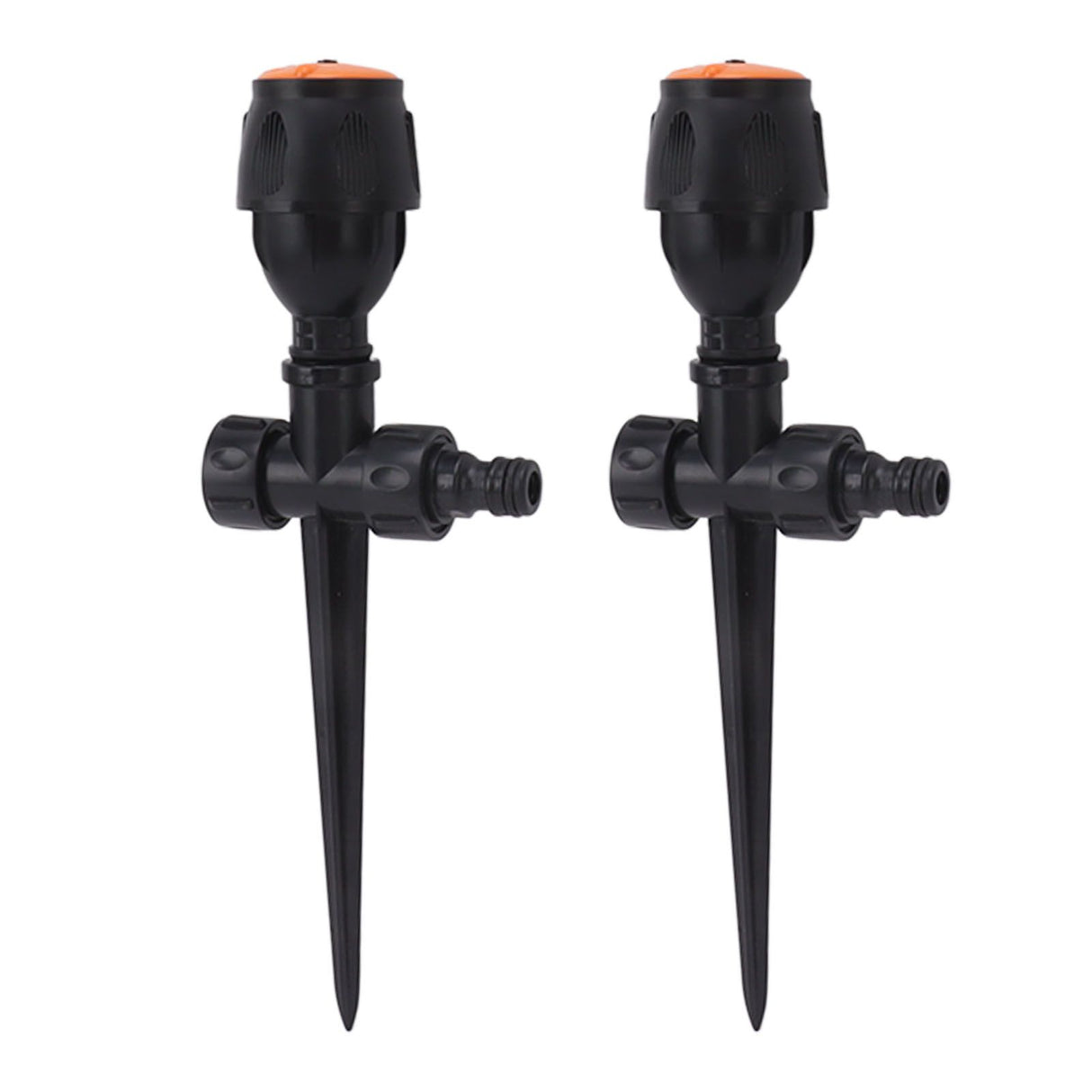2pcs Garden Sprinklers Plastic 360 Degree Rotating Irrigation Sprinkler Large Area Coverage Sprinkler for Garden Yard Lawn