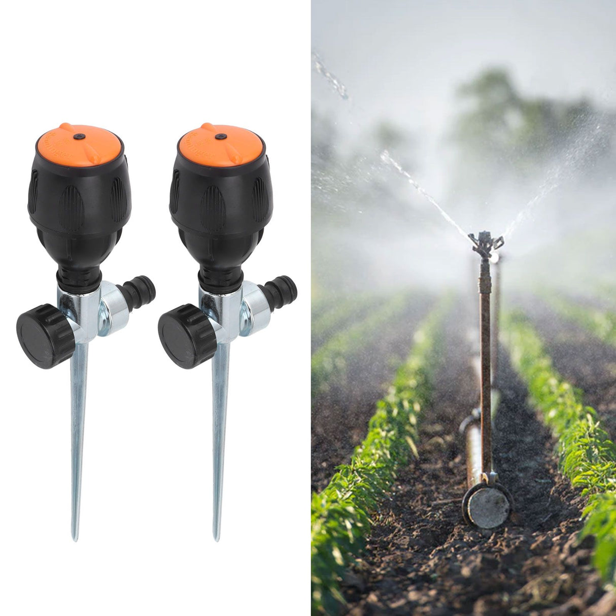 Automatic Rotating Sprinkler Metal Insert Needle Nozzle 360 Degree Sprinkler for Garden Lawn