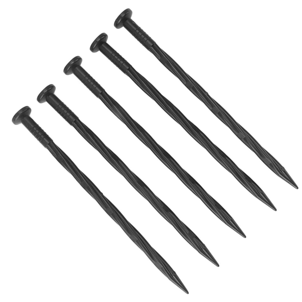 50Pcs Edging Stakes Spiral Nylon Landscape Anchoring Spikes for Paver Edging Weed Barriers Turf Tent