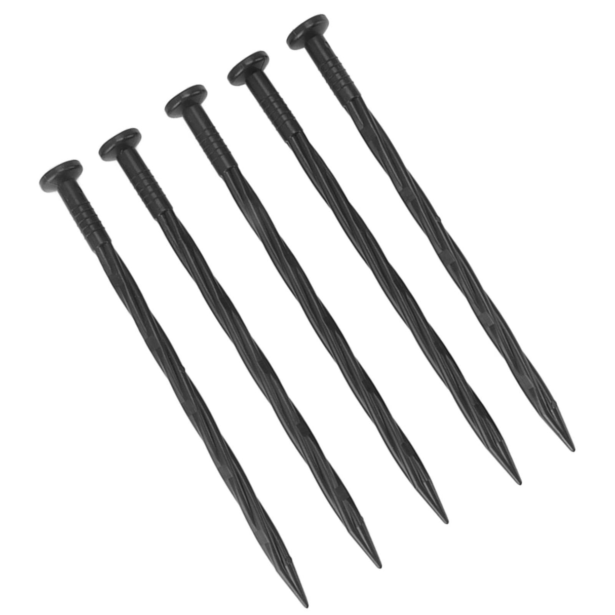 50Pcs Edging Stakes Spiral Nylon Landscape Anchoring Spikes for Paver Edging Weed Barriers Turf Tent